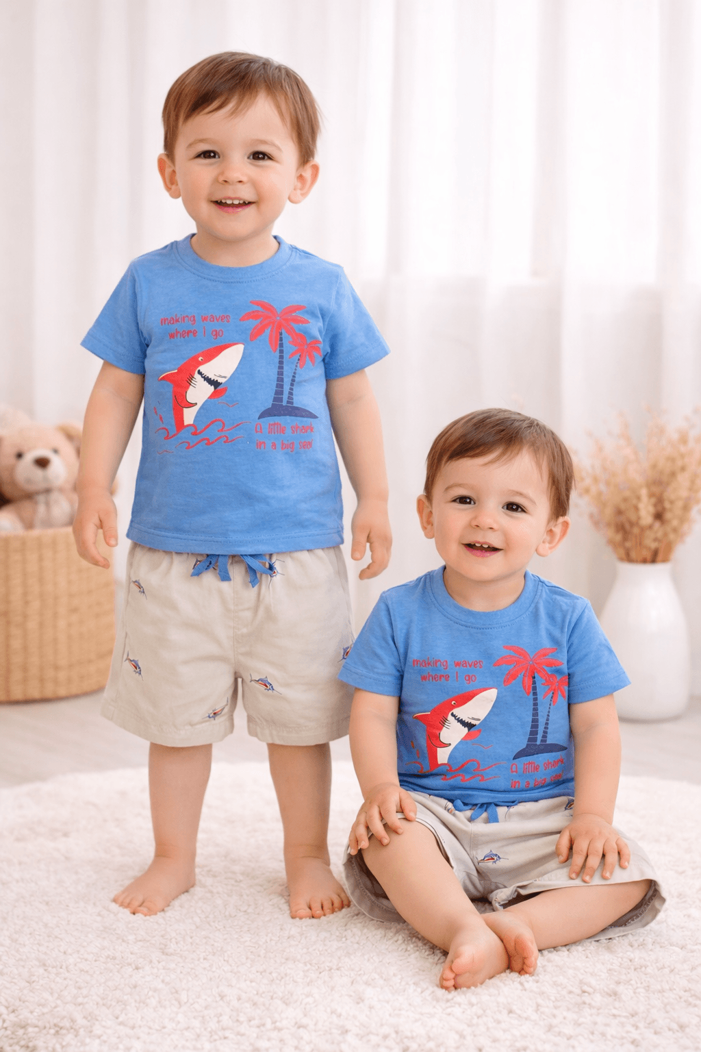 Shark Summer Two-Piece Set