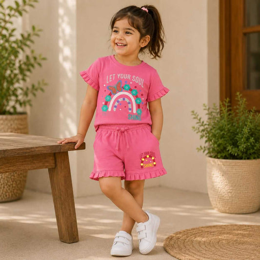 Let Your Soul Shine – Girls 2-Piece Summer Set