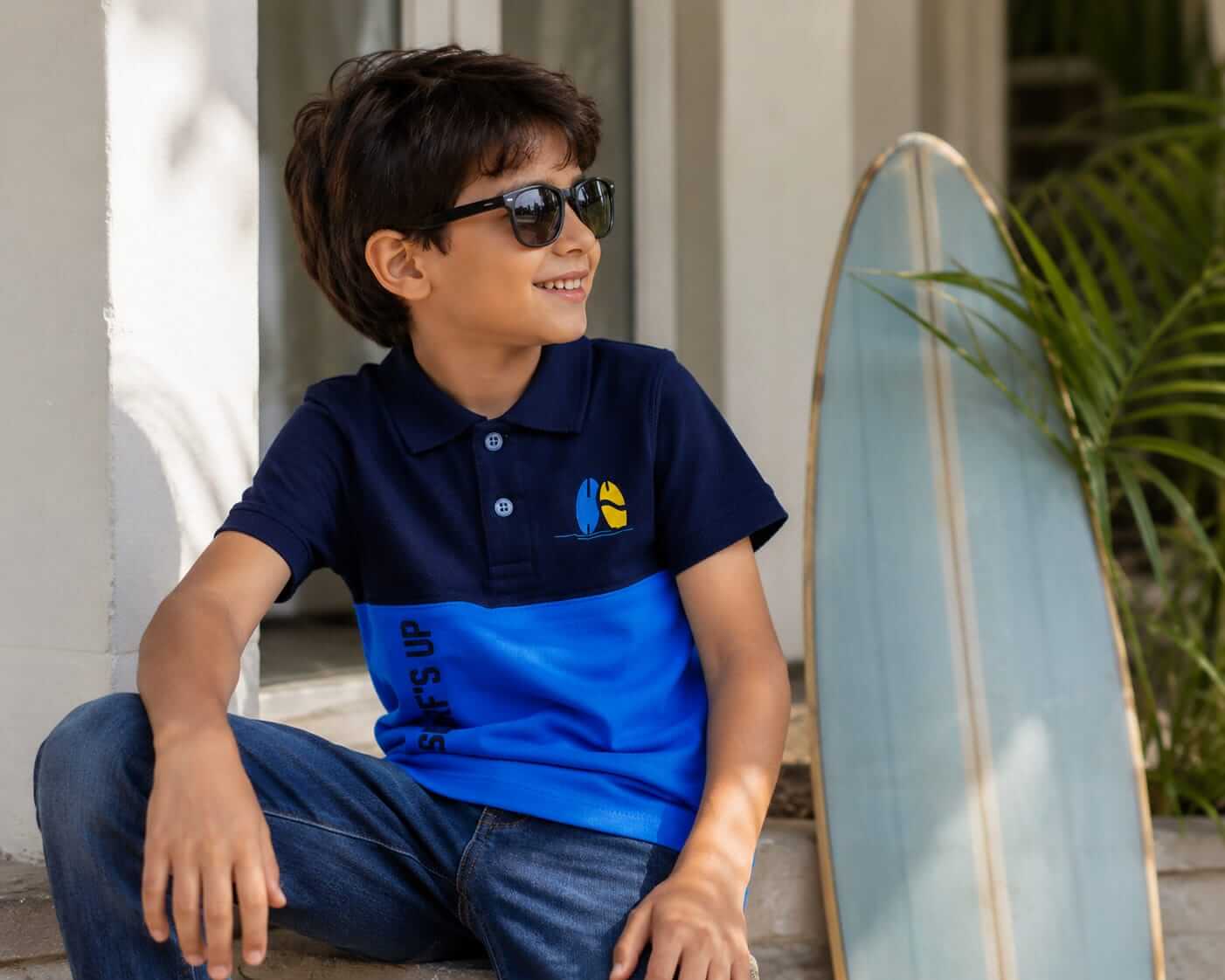 Surf’s Up Kids Polo T-Shirt
