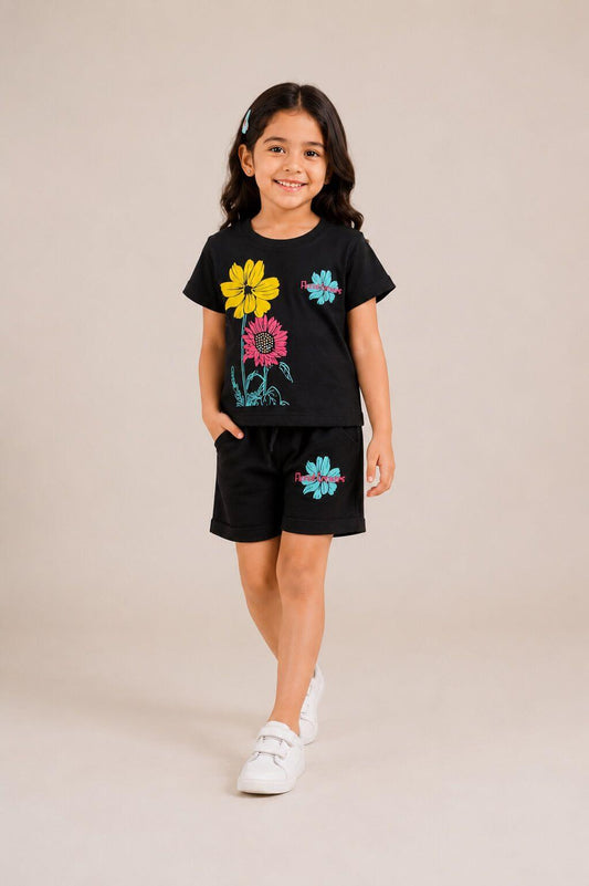 Floral Bloom – Girls 2-Piece Summer Set