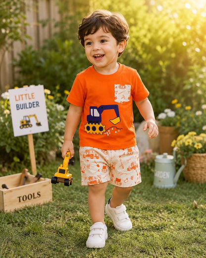 Little Builder 2-Piece Cotton Set