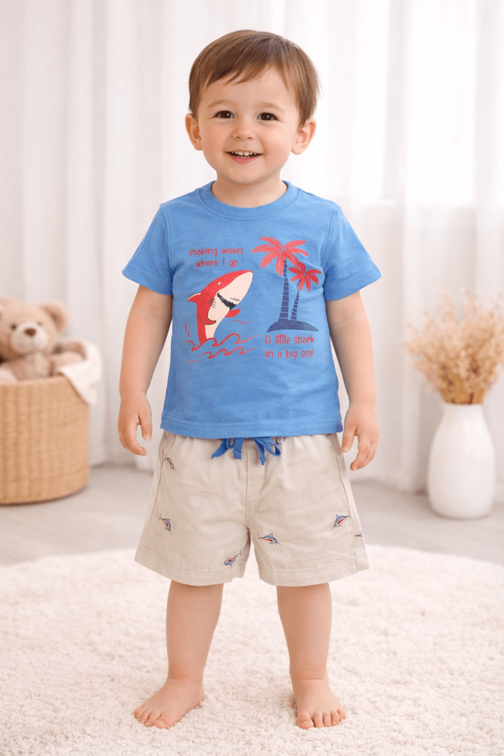 Shark Summer Two-Piece Set