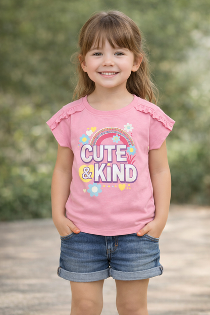 Cute & Kind pink tee