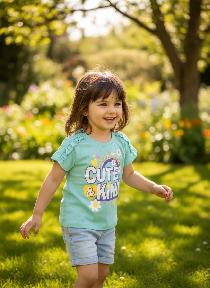 Cute & Kind mint tee
