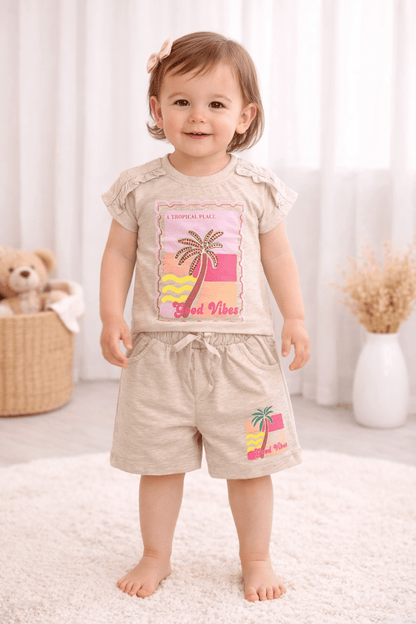 Tropical Summer Two-Piece Set