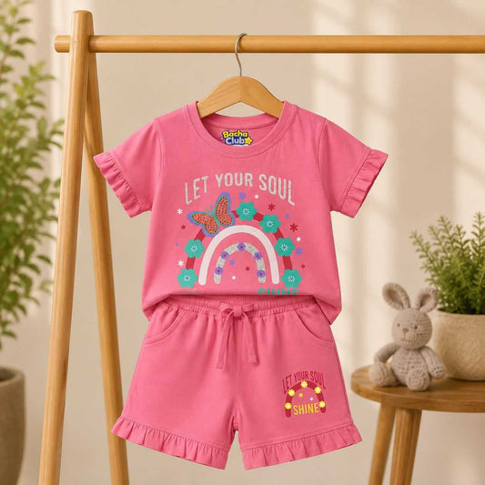 Let Your Soul Shine – Girls 2-Piece Summer Set