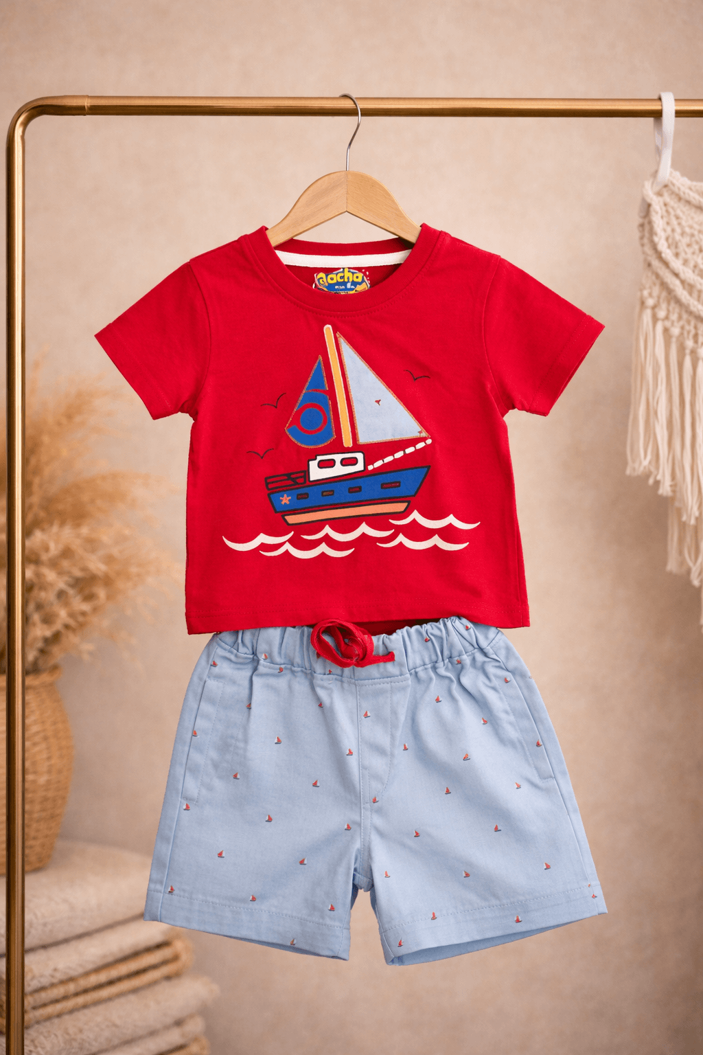 Red ship 2 piece set