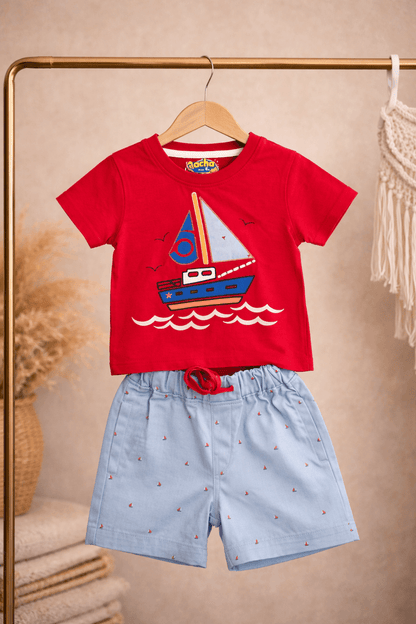 Red ship 2 piece set