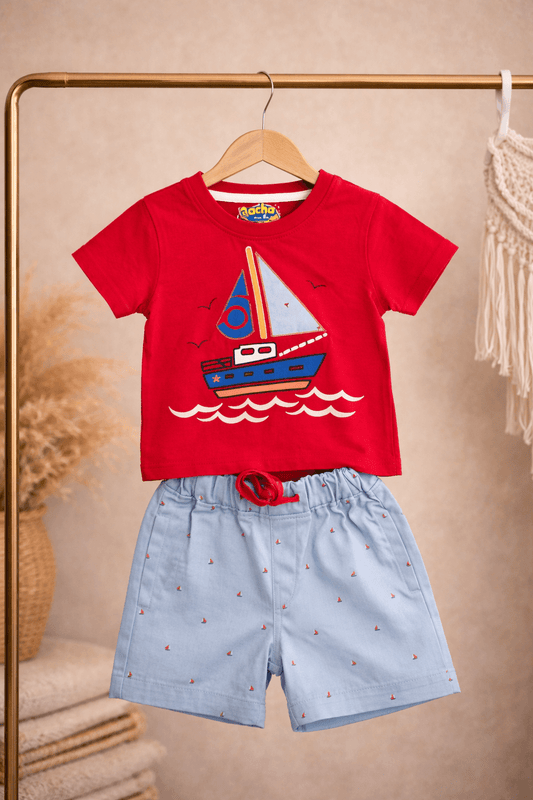 Red ship 2 piece set
