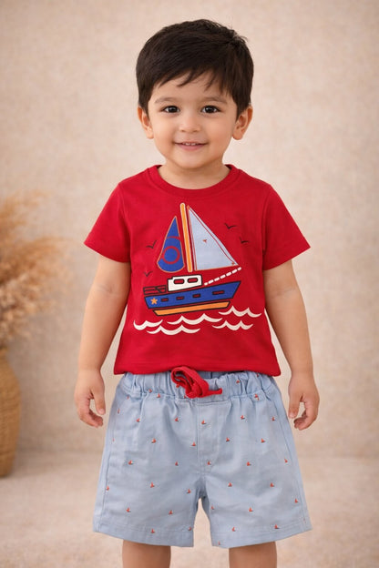 Red ship 2 piece set