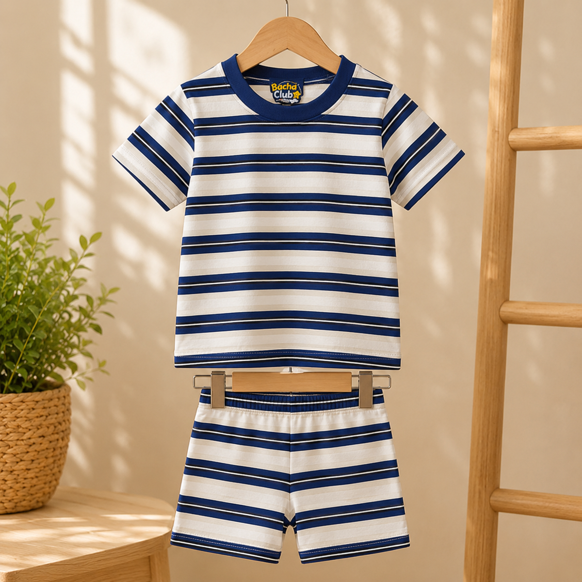 Ocean Stripe Boys Two-Piece Set