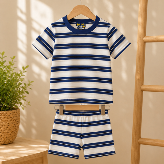 Ocean Stripe Boys Two-Piece Set